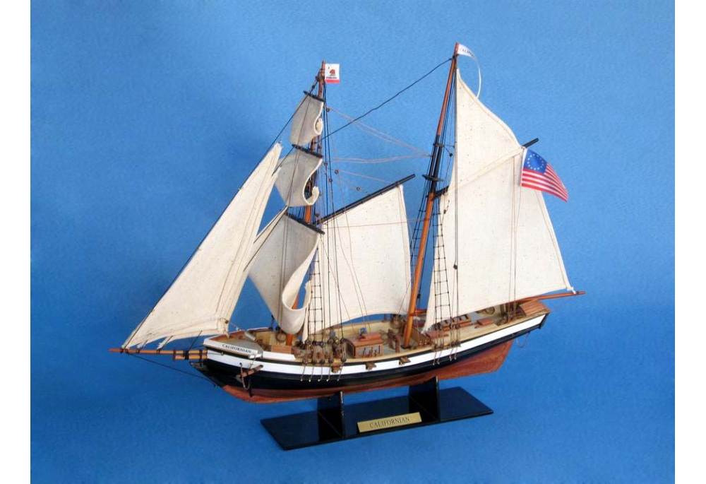 topsail schooner “californian” wooden model ship